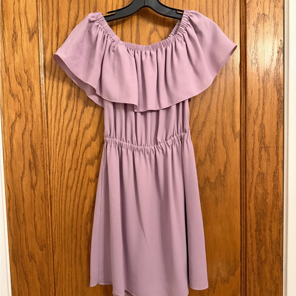 Wilfred Strapless Dress in Soft Lavender